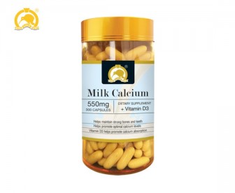 Gold Kiwi 金奇维 乳钙胶囊550mg 300粒 Gold Kiwi 金奇维 乳钙胶囊550mg 300粒
